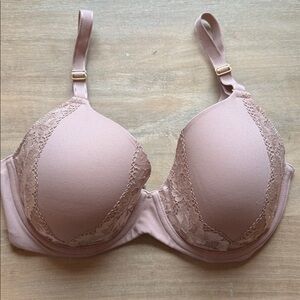 Pale Blush, Embraceable Perfect Coverage Bra with Lace Detailing by Soma